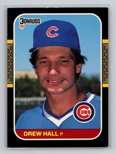 1987 Donruss - Drew Hall #594 (RC) Chicago Cubs Baseball Card