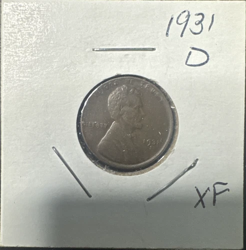 1931-D Lincoln Wheat Cent Penny XF "Coin Pictured is the Coin you will Receive"