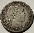 1907-D Barber Quarter — Circulated 🔥 Original Surfaces
