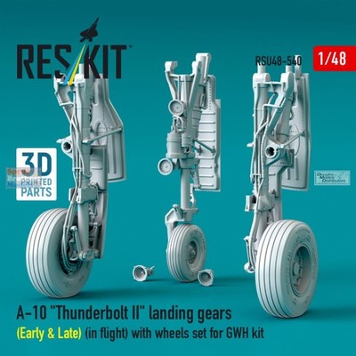 RESRSU480540U 1:48 ResKit A-10A A-10C Thunderbolt II Landing Gears (in flight)