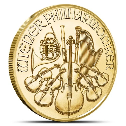 Photo of a 2025 Austrian Gold Philharmonic 1/4 oz from an eBay listing that sold on May 16, 2025