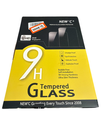 NEW'C 9H Tempered Glass Screen Protector HD Anti-Fingerprint Bubble