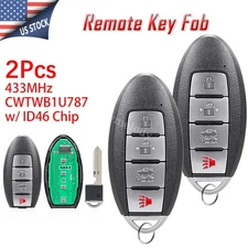 2 for Infiniti Q70 2014-2016 Nissan Armada 2017-2018 Smart Car Key Fob 4 Buttons