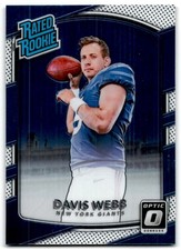 2017 Donruss Optic #198 Davis Webb New York Giants Rookie