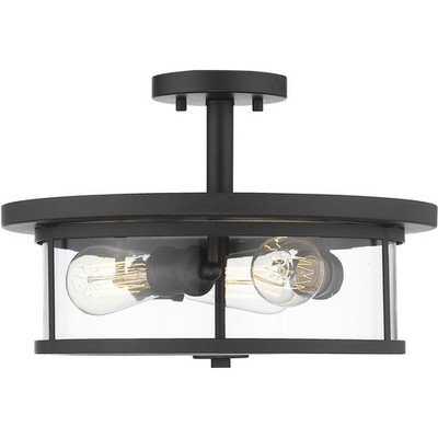 Z-Lite 462SF16-BRZ Savannah Semi-Flush Mount Bronze
