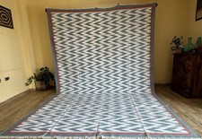 Hand Knotted Cotton Dhurrie Rug Color As Photo Handmade Design Carpet Rug