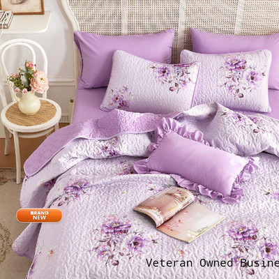 Wake In Cloud - Shabby Chic Quilt Set Floral Coquette Cottagecore Farmhouse