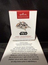 Hallmark 2025 Keepsake Miniature Star Wars Rebel Snowspeeder Ornament New In Box