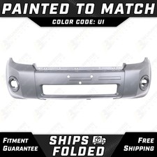 New Painted Ui Silver Front Bumper Cover Replacement For 2008-2012 Ford Escape