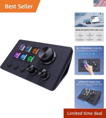 Compact Gaming & Streaming Deck with 6 Customization Keys for Maximum Efficiency