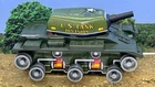 VTG Marx Lithograph 1950's US Tank Division 392 Wind-Up Tin Toy No Treads WORKS!