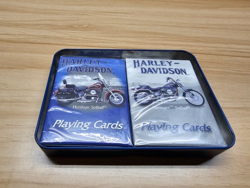 HARLEY DAVIDSON PLAYING CARDS IN SPRINGER SOFTAIL TIN - Picture 3 of 4