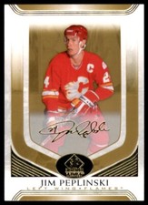 2020-21 SP Signature Edition Legends Gold Foil #153 Jim Peplinski Calgary Flames