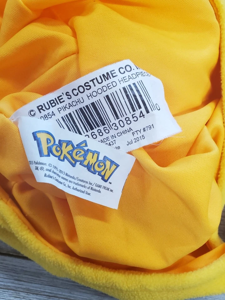 Sombrero Pokémon Pikachu - Disfraz con Capucha de Rubí Tocado Juvenil OS  Foto 4 de 4