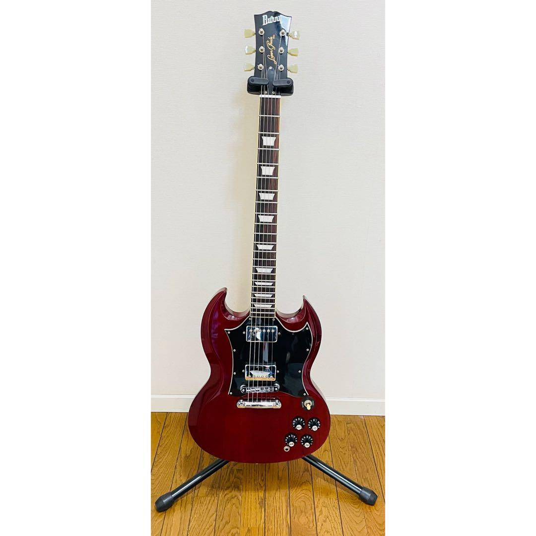 ギター Burny Super Grade SG Burny SUPER GRADE Red SG type Made in Japan Electric Guitar