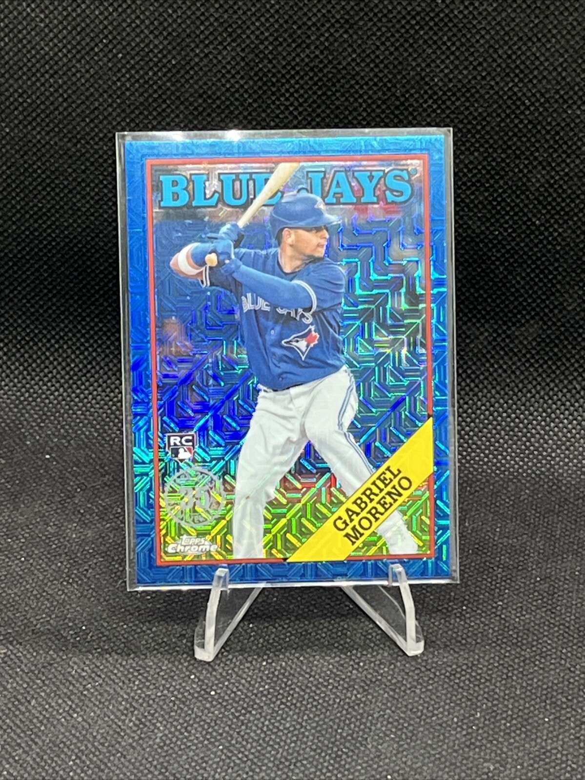 2023 Topps Chrome Silver Pack Blue Mojo Refractor Rookie Gabriel Moreno 41/150