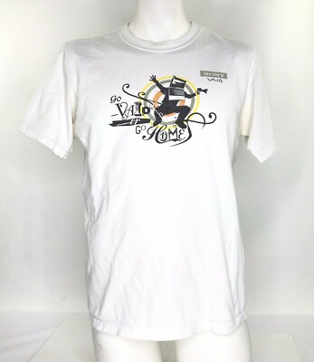 Sony Go Vaio Or Go Home Mens T Shirt Computer Nerd Intel Core 2 Duo Y2K M