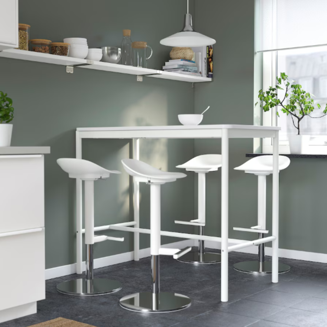 NEw IKEA JANINGE Bar stool, white, 29 7/8 Free Shipping Bar