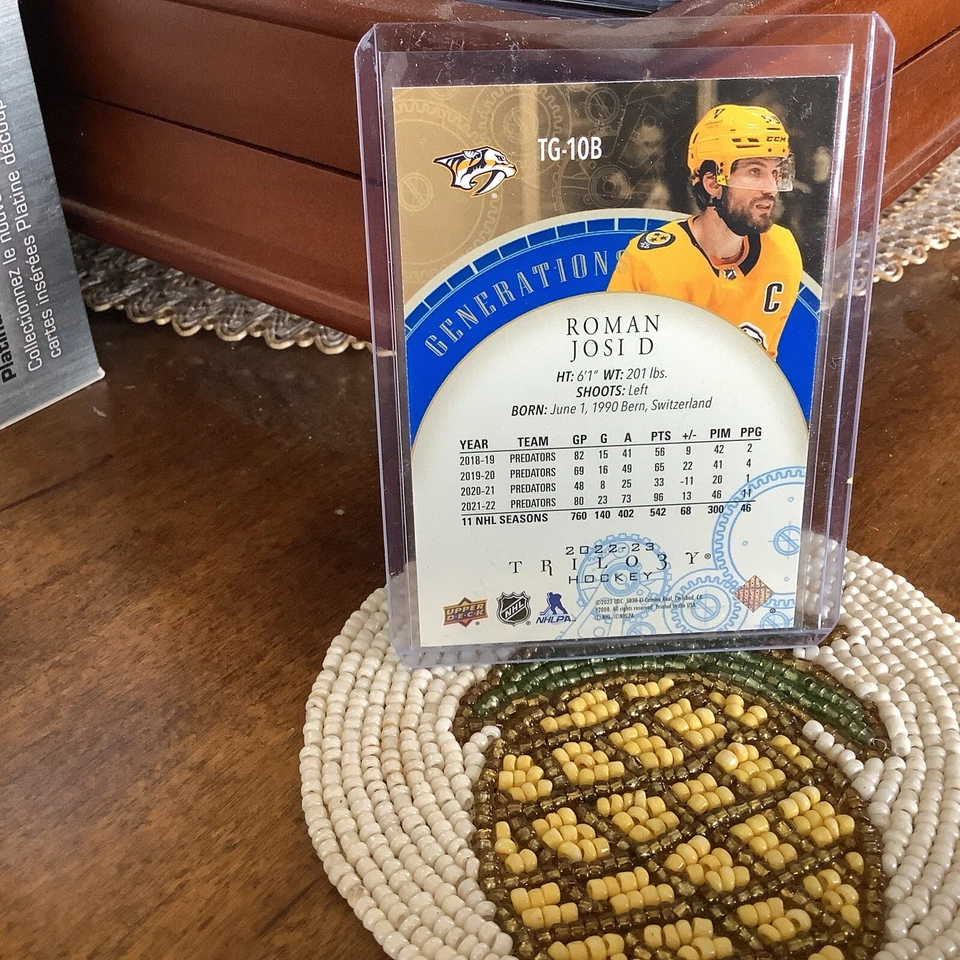 2022-23 Upper Deck Trilogy Generations Blue Variant Roman Josi /299 #TG-10B - Image 2 of 3