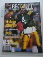 Beckett Football Monthly - January 1997 #82 Brett Favre Cover Green Bay Packers