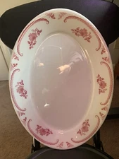 Vintage Homer Laughlin American Rose Bone China USA X 11 Platter 11 3/4"