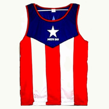 Puerto Rico Flag Tank Top Souvenirs, Adult Sizes, Flag on Both Sides