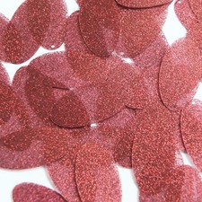 Oval Sequin 1.5" Bronze Brown Metallic Sparkle Glitter Texture Made in USA