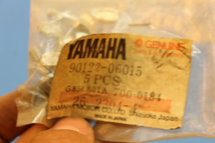 NOS YAMAHA RX50 DT50 IT250 PIEZA PERNO ALA # 90122-06015-00 Foto 2 de 4