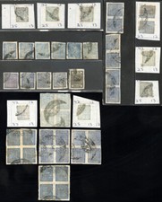 Nepal Stamps Used Lot Of 46 Early Unsearched Many Multiples