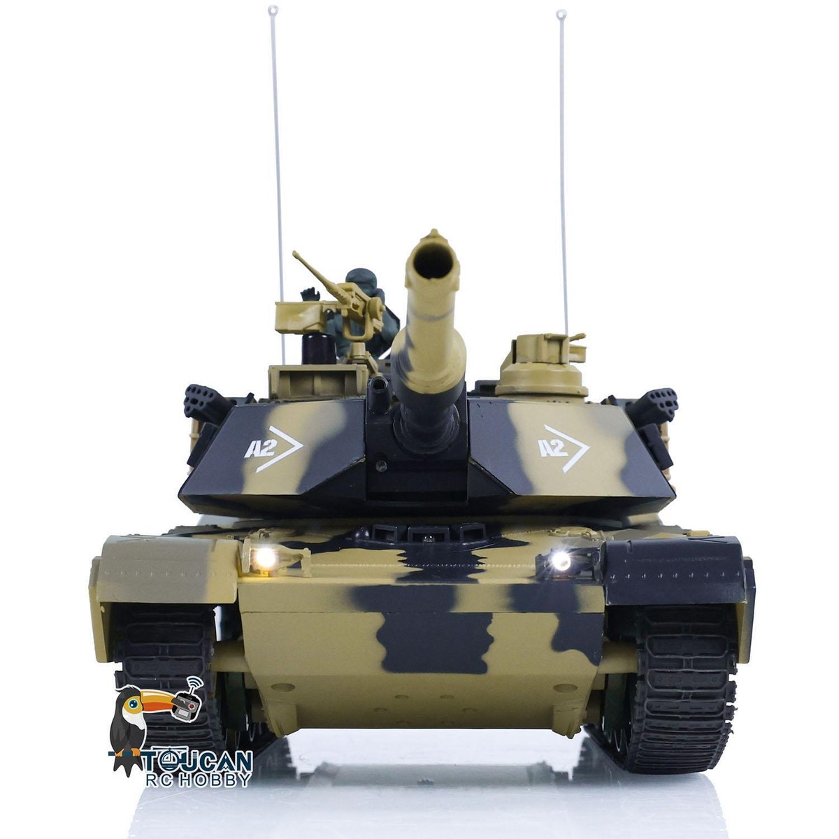 Heng Long 1/24 RC Tank Abrams M1A2 3816-2 2.4G Remote