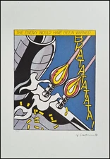 Roy Lichtenstein * AS I opened fire * 50 x 35 cm * signed lithograph * limited # 68/150