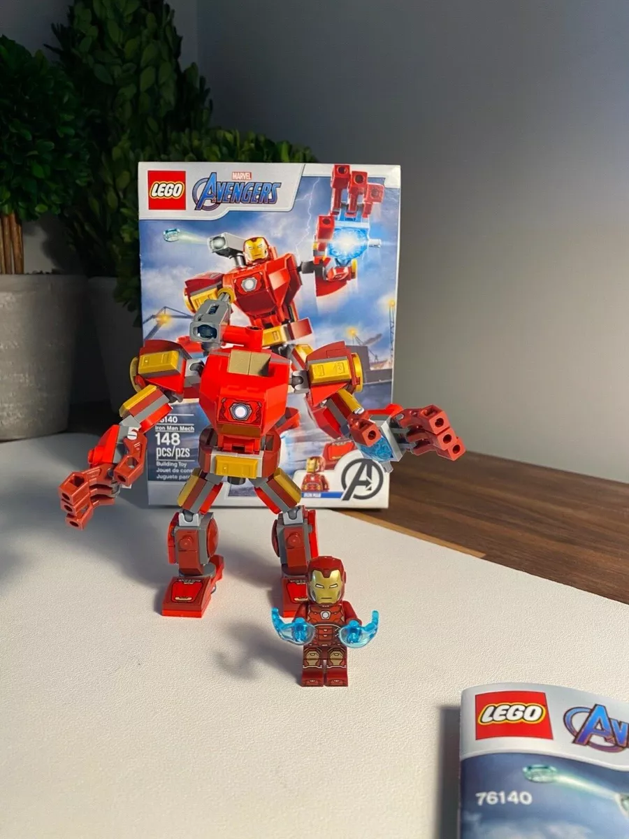LEGO Iron Man Mech Super Heroes 76140 100 complete with box instructions
