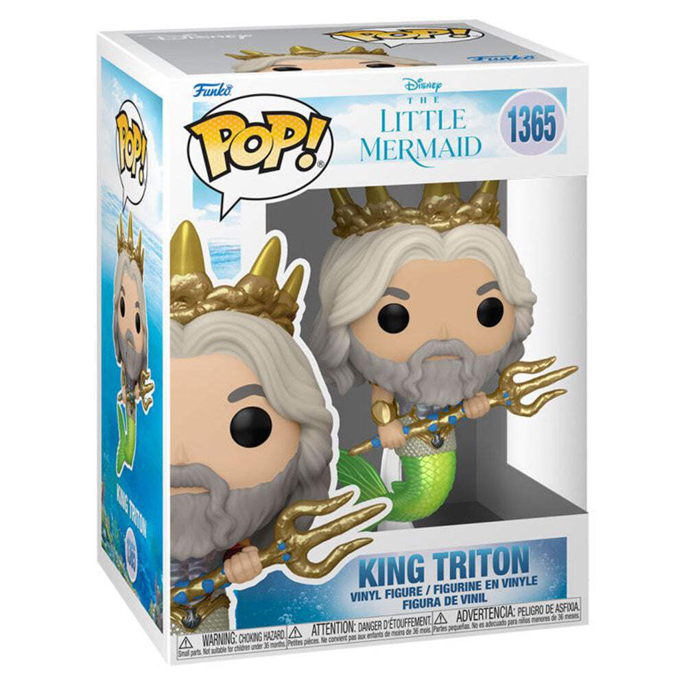 ¡Funko con licencia oficial La Sirenita 2023 Rey Tritón Pop! Figura de vinilo