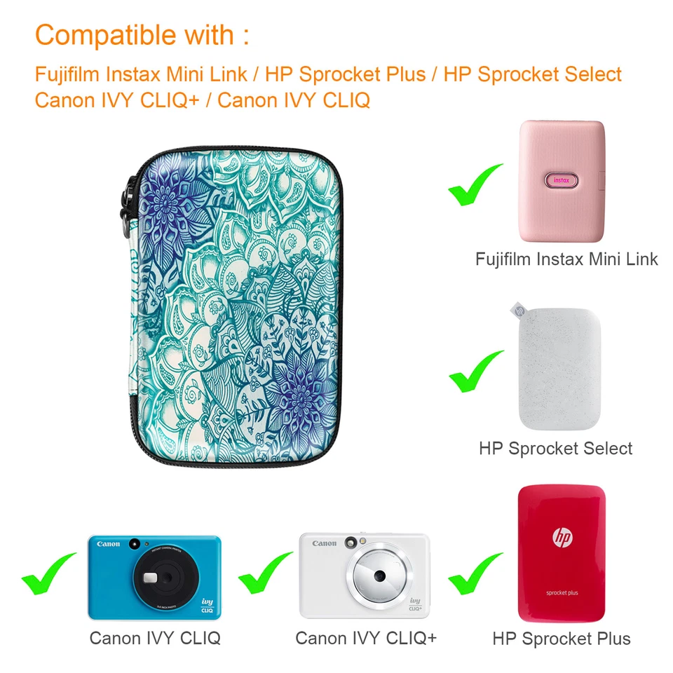 Bolsa de transporte estuche EVA para impresora Fujifilm Instax Mini Link/HP Sprocket Plus Foto 4 de 4