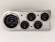 1948 1949 1950 Ford Truck 5 Gauge Dash Panel Insert Black