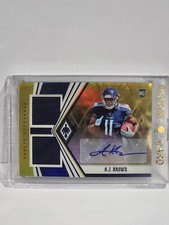 AJ BROWN   2019 PHOENIX #RDA- AJ GOLD RC DUAL PATCH AUTO SERIAL NUMBERED #/25 SP