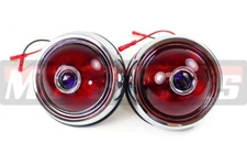 1950 Pontiac Style Tail Light With Blue Dots Fits Chevy Ford Chrysler Glass lens
