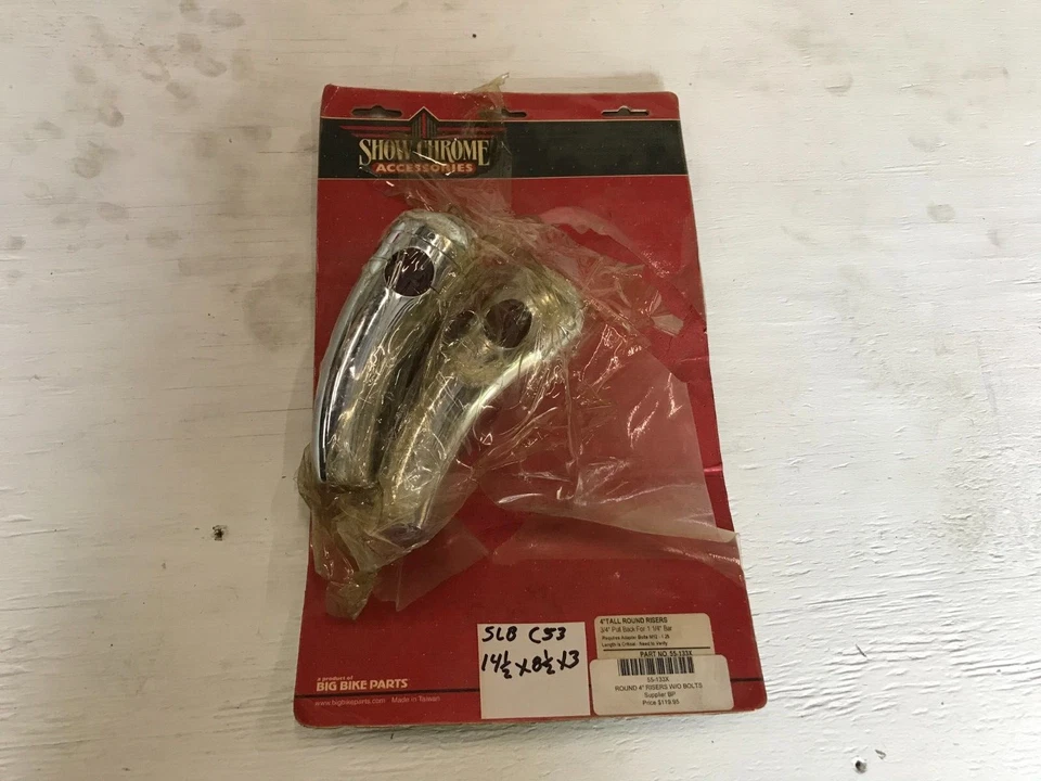 Elevadores de manillar C5E Show cromados 4" Honda 750 1100 Shadow Ace 55-133X Foto 2 de 4