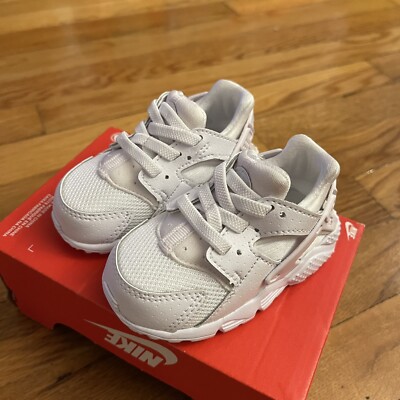 Nike Huarache Run (TD) White 704950 110 Toddler Size 6C | eBay