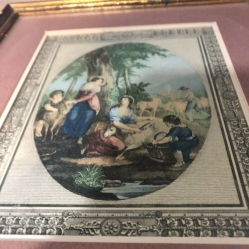 Vintage William Hamilton R.A. JULY Intaglio Print Engraving Bartolozzi Framed - Picture 2 of 5