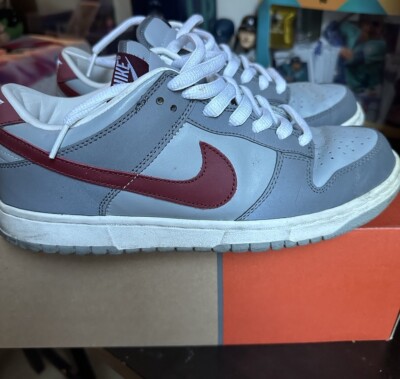 Nike Dunk Low Pro UnSplatter White Team Red Silver 3M 2002 - Size 9 With Box