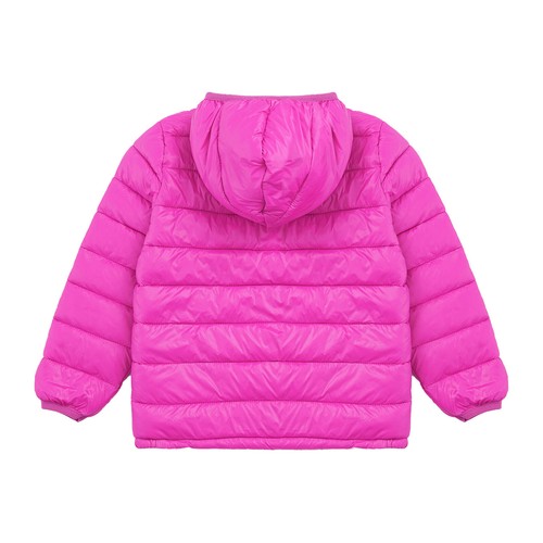 Kids Winter Coat Puffer Jacket Girls Long Sleeve Hoodie Lightweight Outerwear - Picture 61 of 117