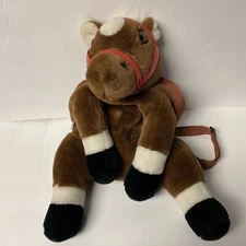 Pastime Inc Horse Pony Kids Backpack Plush Soft