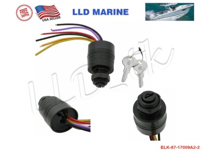 For Mercury Ignition Key Switch 6 Wire Replaces 17009A2 17009A5