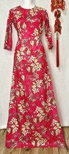 ao dai vietnamese dress not with pant lua van go in 3d FINAL SALE