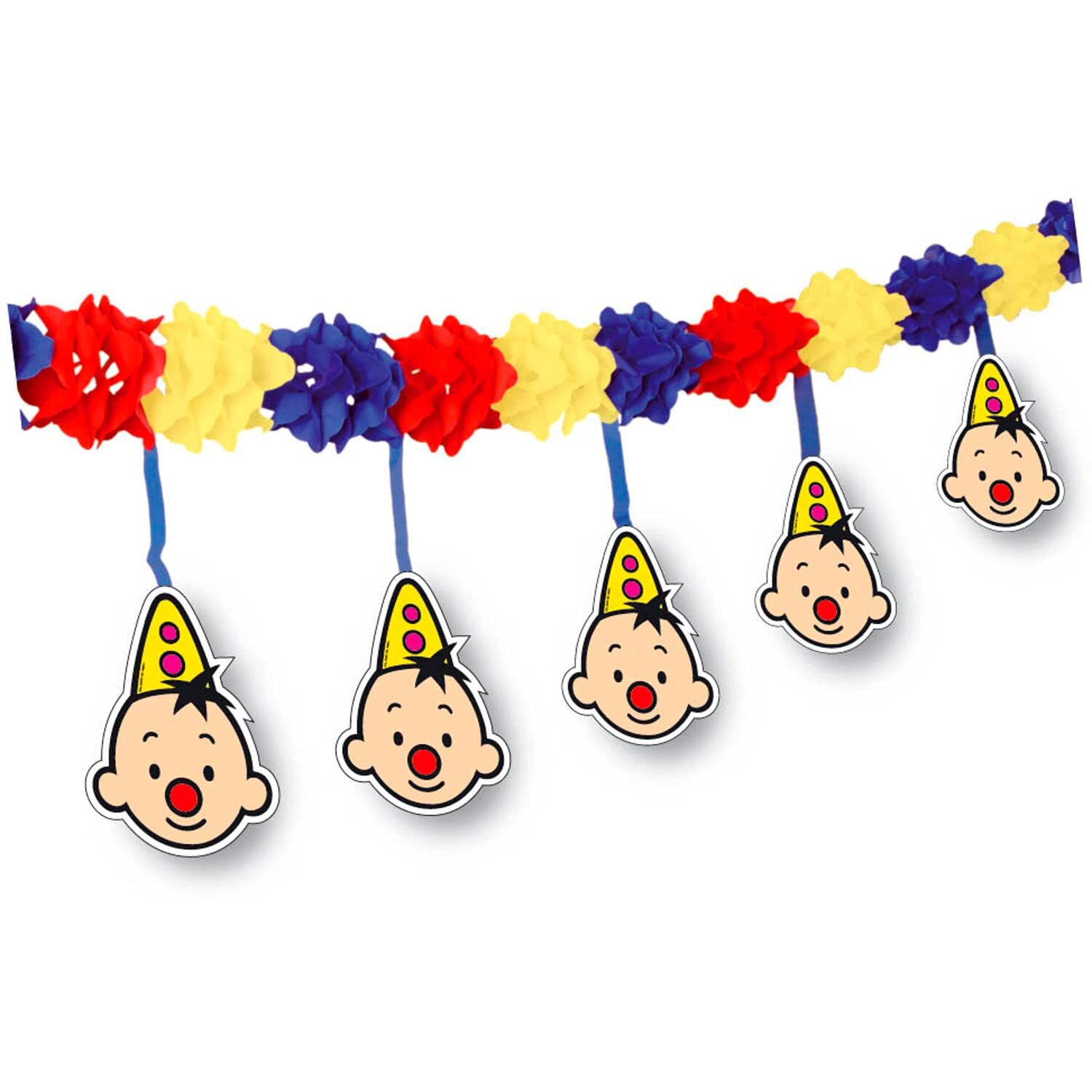 Folat 07953 Bumba Clown Garland with Hangers, Multi-Colored