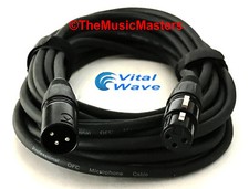 50ft XLR Microphone Mic Cable HQ Extension Amplified Powered Speaker Wire VWLTW