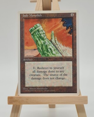 Jade Monolith Fourth Edition (4ED) Magic Card MTG English (Jade Monolith)   