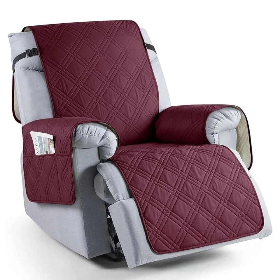 100% waterproof non-slip recliner cover, furniture decoration protection - image 3 of 4