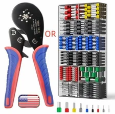 1200PCS Cord Wire Crimp Cable Pin End Bootlace Ferrule Terminals Connectors Kit